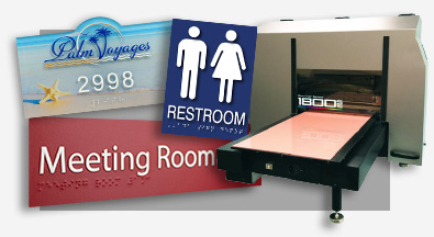 UVprinting1800S3 ADA and Braille Custom signs